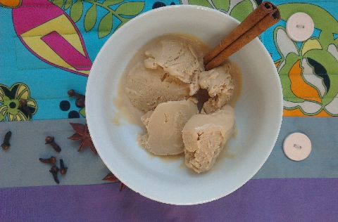 домашен сладолед с вкус на хималайски чай